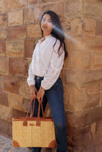 Charger l'image dans la galerie, Les paniers Céline grand anse en jonc