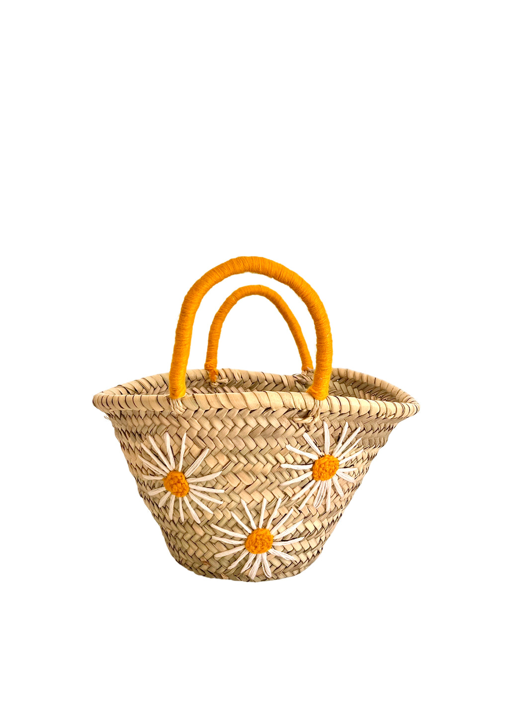 Petit panier en palme Marguerite
